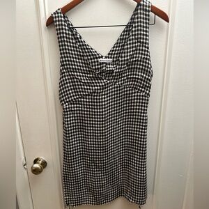 Reformation summer dress black & white gingham Size 8